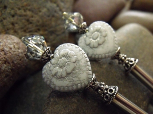 Victorian Hearts Hairsticks