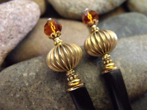 Victorian Topaz Hairsticks