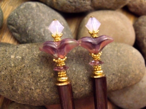 Wonderland Flower Hairsticks